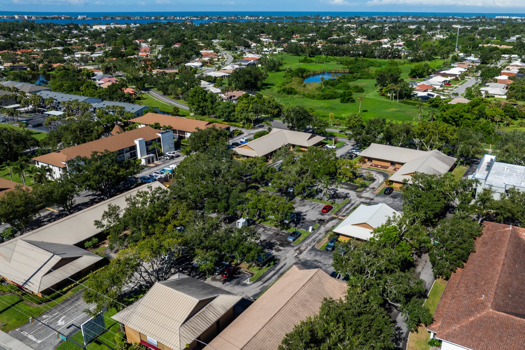 Aerial view of Sarasota Dental Arts on Beneva Road